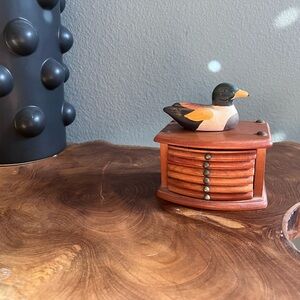 Vintage Mallard Duck Coaster set of 6